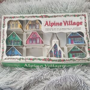 Alpine plastic village set
